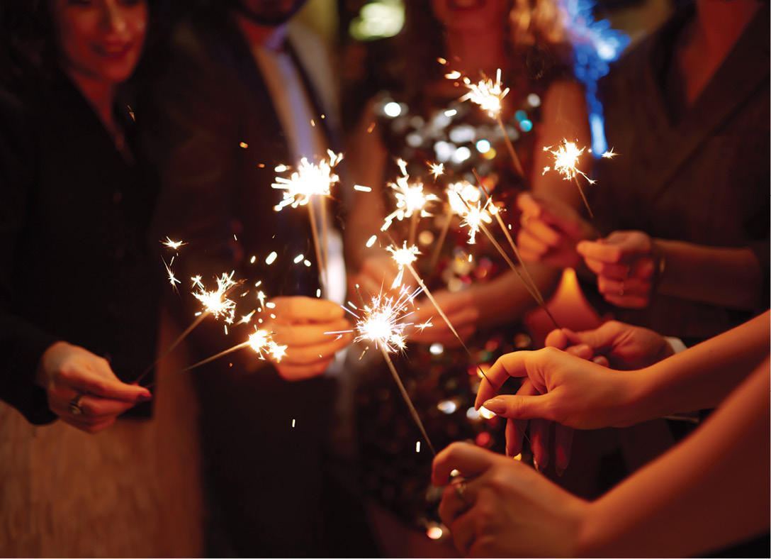 Sparkler Celebration card design